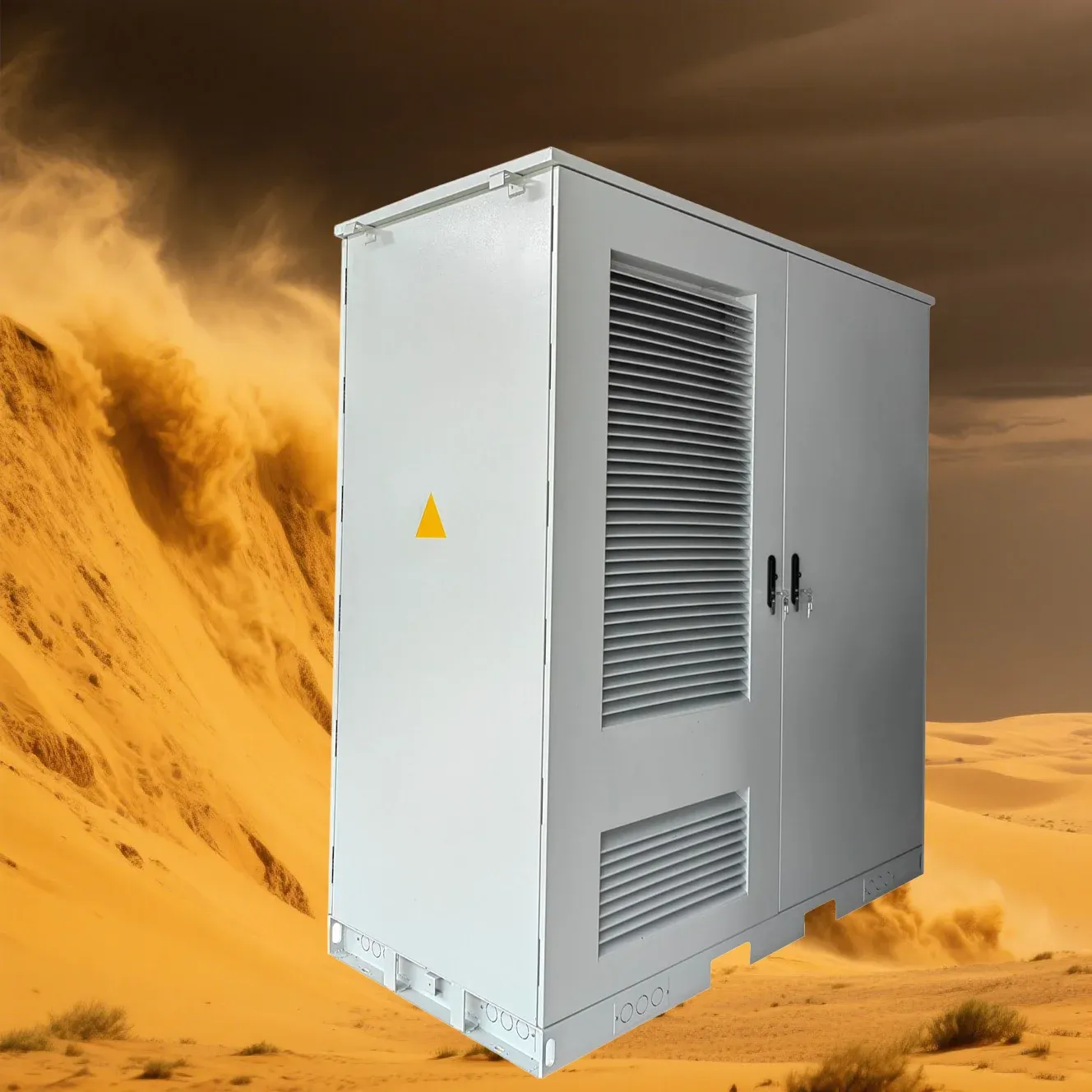 Customizable IP55 Aluminum Galvanized Steel Stainless Steel Double-Compartment Outdoor Integrated Power Equipment Cabinet-boxintelecom