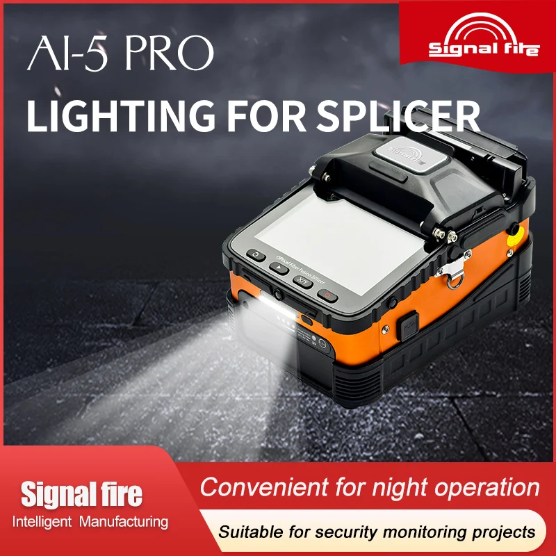 Signal Fire Six Motor  FTTH Ai5 Electromechanical Core to Core Alignment Fiberai-5pro  Fusion Splicer Welding Machine signal-boxintelecom