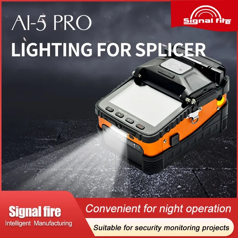 Signal Fire Six Motor  FTTH Ai5 Electromechanical Core to Core Alignment Fiberai-5pro  Fusion Splicer Welding Machine signal-boxintelecom
