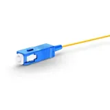 Yellow SC PC UPC APC Male Connector Simplex Single Mode Fiber Optic Pigtail Wiegand FTTH C
