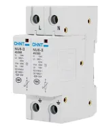 NU6-II 100KA/4P Surge Protection Device 385V AC 4 Pole Lightning Protector DIN Rail Mount