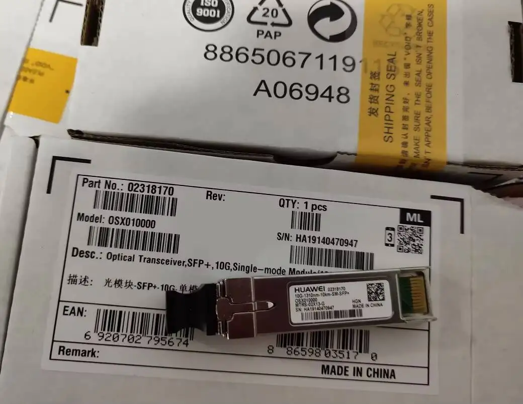 In Stock Original SFP+ 10G Single Model Module 1310NM 10KM LC 02318170 OSX010000-boxintelecom