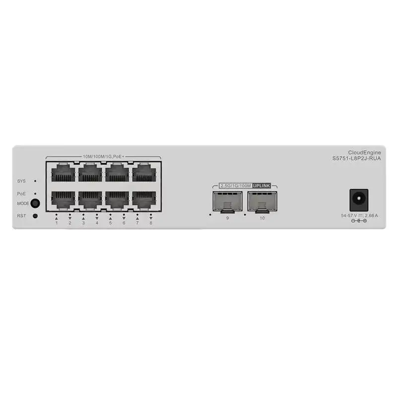 98012486 8 X 10/100/1000 Base-T Ports CloudEngine S5751-L Series 10GE Remote Unit Switches S5751-L8P2X-RUA 0