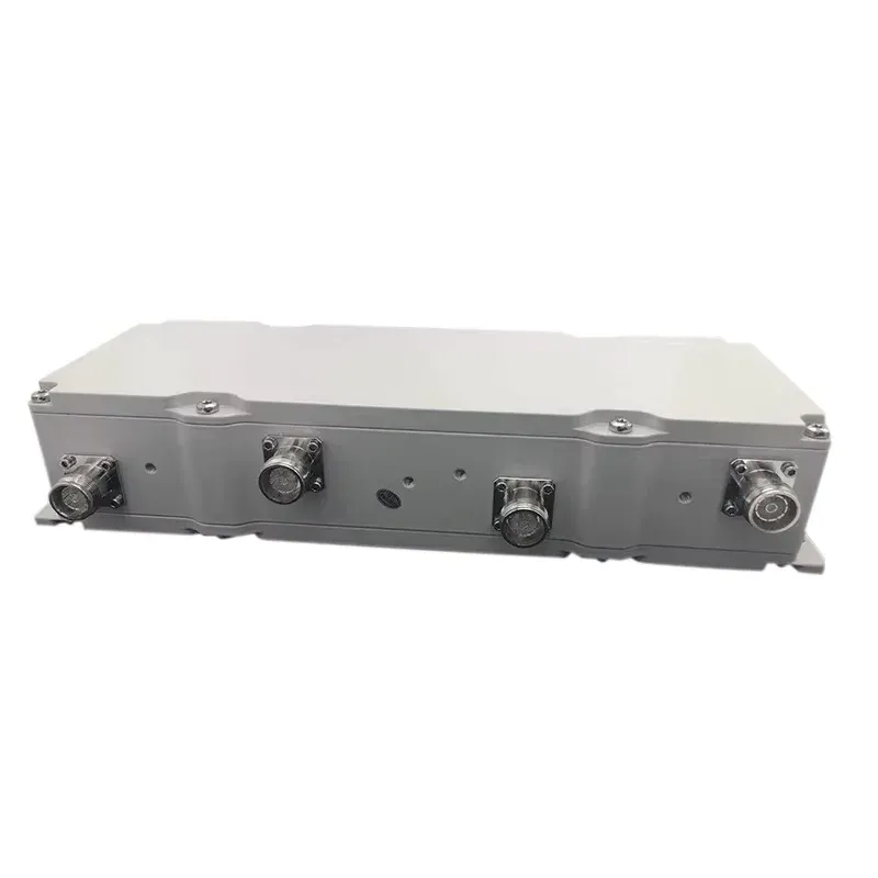 RF 380-2700MHz 4 in 4 out hybrid coupler combiner with 4.3-10 female type low PIM 160dBc  IP65 4