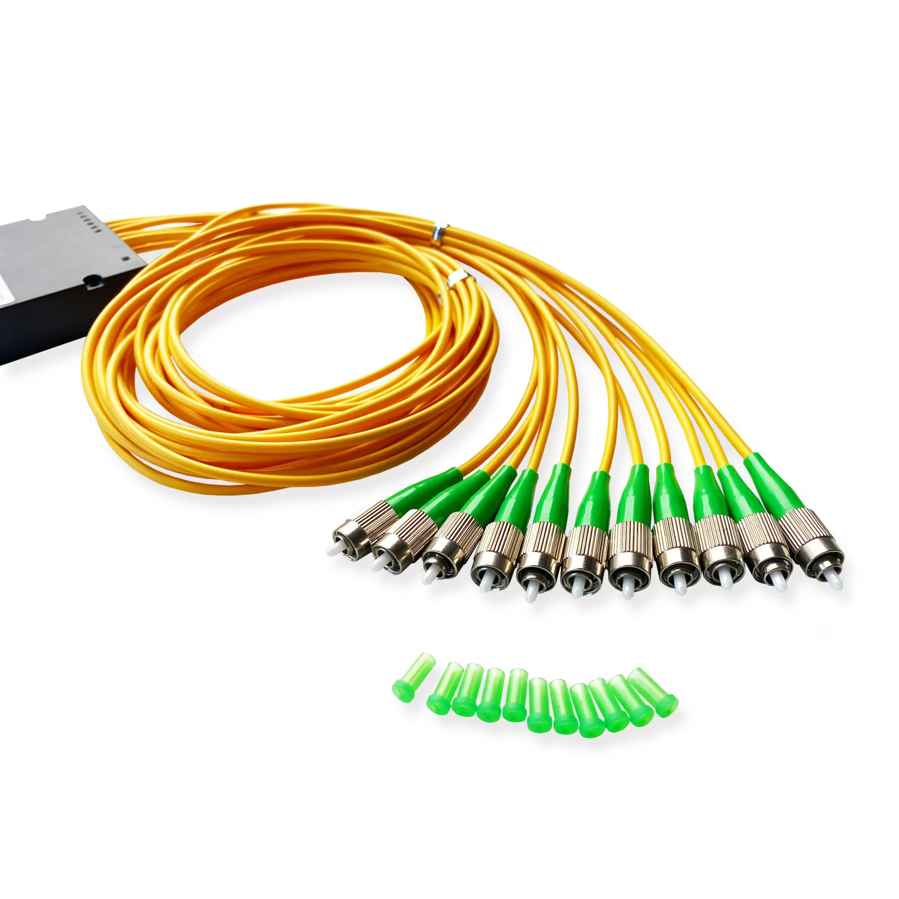1*10 Fiber Optic Fbt with Connector FC/SC/APC/UPC in ABS Box