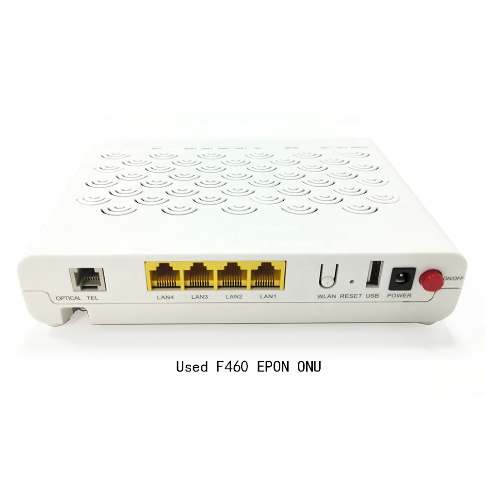 TTH Fiber Optic Modem ZTE ONU F460 Used EPON ONT V6.0 V5.0 WiFi Router With English Firmware-boxintelecom