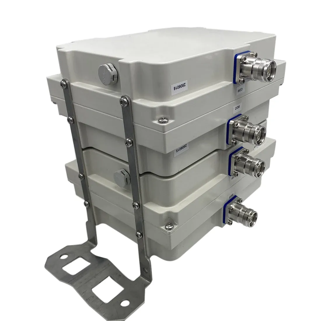 Hot Sale Quad Unit Low PIM 2575-2615/2540-2560&2660-2680MHz RF Dual Band Diplexer Combiner 4310F