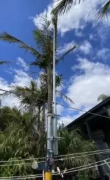 VHF/UHF 136-174MHz 4.5dBi Omni Outdoor Fiberglass Base Station Antenna for Professional Wi