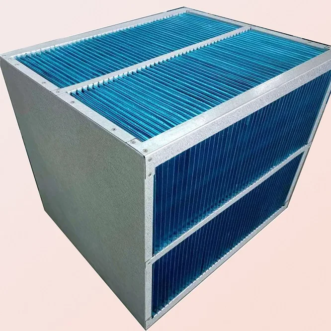 Cross-flow Heat Exchanger Core Air to Air Heat Exchanger Core Is Made of Hydrophilic Aluminum Foil or Epoxy-coated Aluminum Foil-boxintelecom