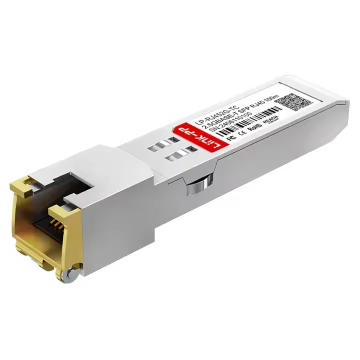 Compatible 25G SFP28 1310nm 40km Industrial Duplex RJ45 Copper SFP Module LS-SM3125-40C 5-