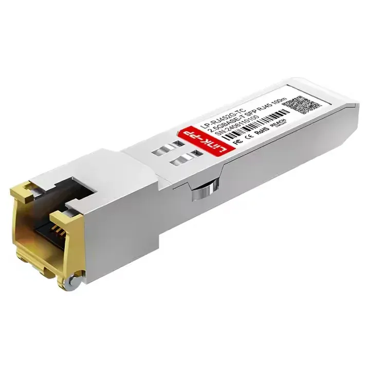 Compatible 25G SFP28 1310nm 40km Industrial Duplex RJ45 Copper SFP Module LS-SM3125-40C 5-