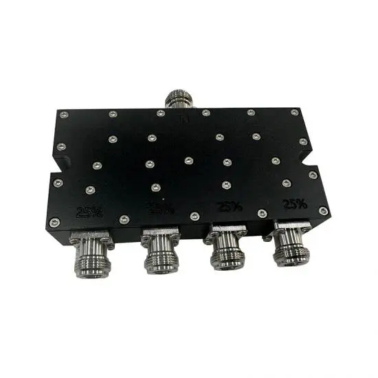 Wideband 3500-6000MHz 15W Wilkinson 4 Way Power Splitter with N Female Connector DAS High 
