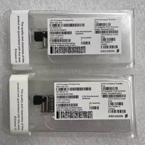 70/1 and RDH 102 70/2 Paired Single Fiber Optical Module 10GBASE-BX20-U/D SFP+ 0