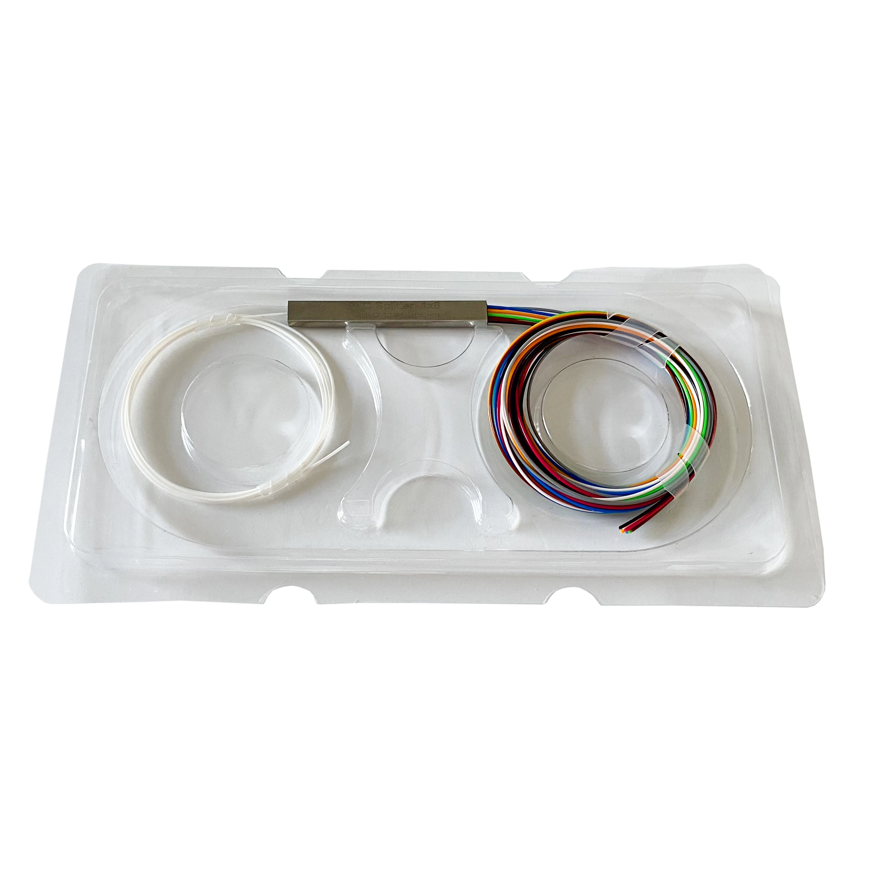 1X8 PLC Micro-Beam Splitter, Steel Tube Sc/Upc Splitter, Telecom Grade, No Connector, Mini