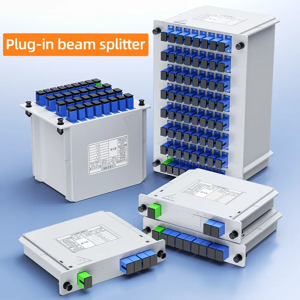 1X2 to 1X16 PLC Optical Fiber Spliter for FTTH WiFi 1310nm Wavelength Used in Outdoor 4G N