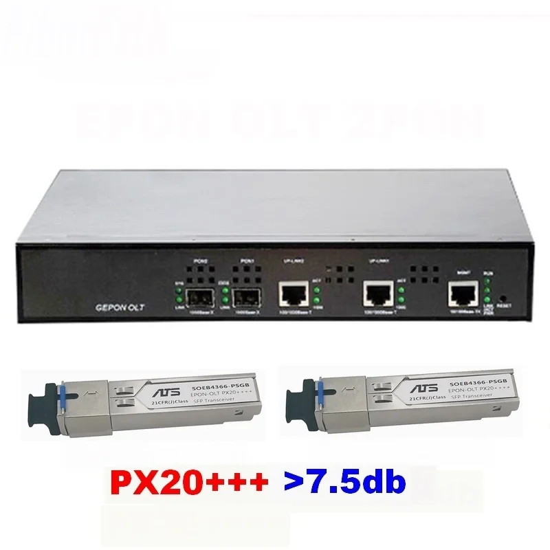 2 Pon Port 20km Fiber Ftth Gpon Epon Gepon Olt All Brand  2 ports OLT EPON-boxintelecom