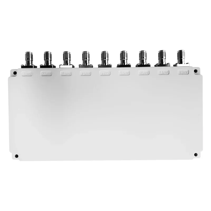 Hot Sale Telecom Parts Spot 617-3980MHz 8-way Power Splitter with NEX10-K Type Connector F