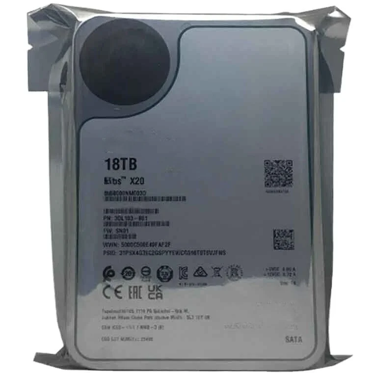 X20 ST18000NM003D 18TB 7200 RPM SATA 6Gb/s 3.5in Recertified Hard Drive 0