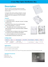 F306 2cores FTTH Indoor Mini Splice Enclosure for Fiber Optic Protection Box 2 Core Fiber 
