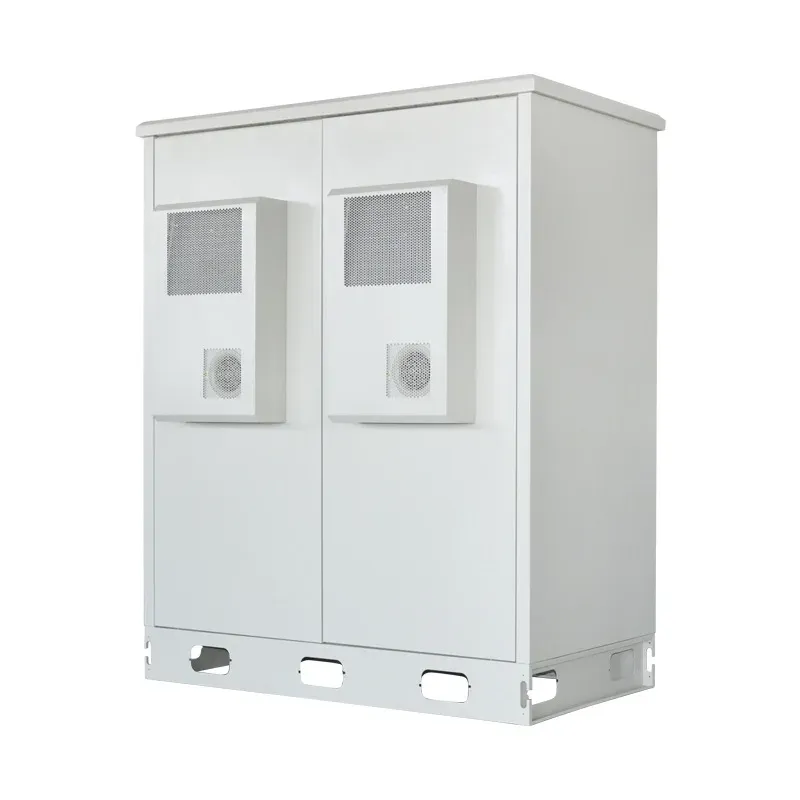 OEM ODM Custom Dual Compartment IP65 Waterproof Galvanized Steel Powder Coated RH Outdoor Cabinet for Electronics Instruments-boxintelecom