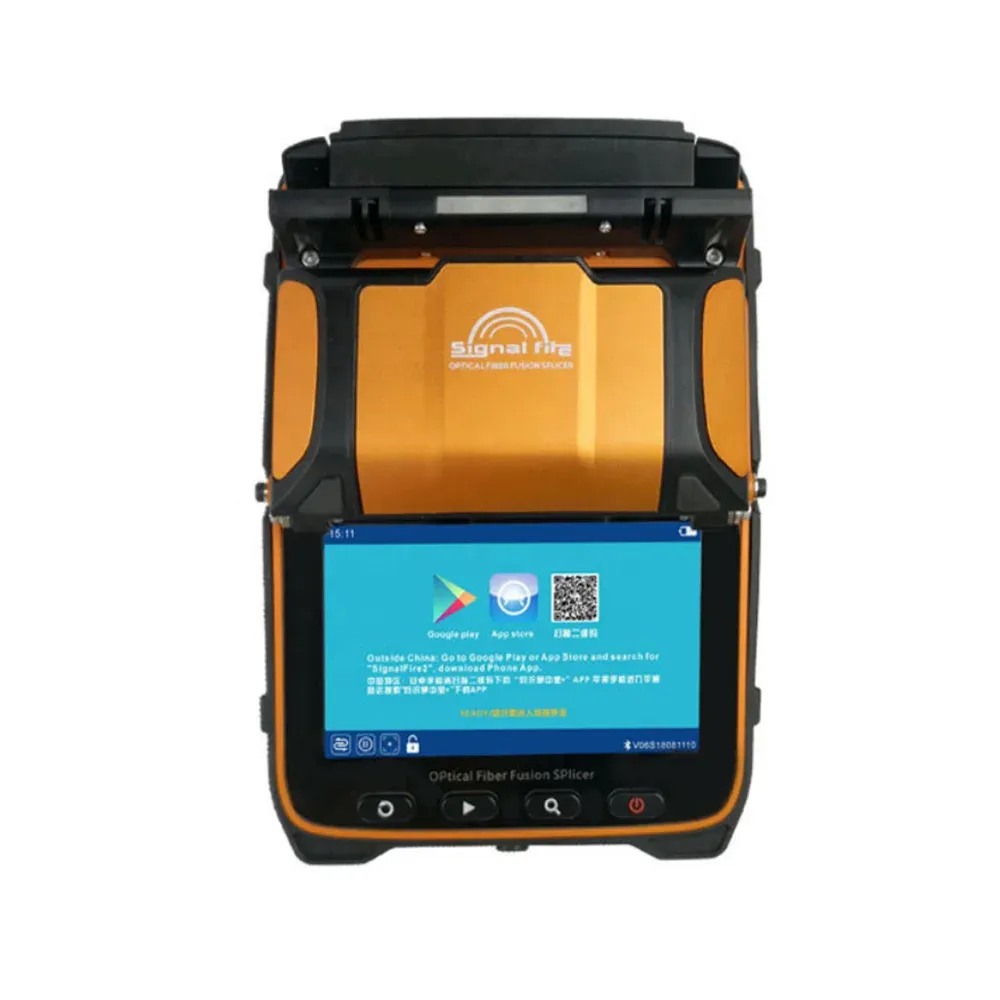 Fiber Splicer AI-9 Splicing Six Motor Core Alignment Fiber Fusion Splicer Automatic FTTH Fiber Optical Welding Splicing Machine-boxintelecom