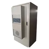 Aluminum Alloy Outdoor Telecom Cabinet with  Heat Exchanger Installed on the Door of 22 U 