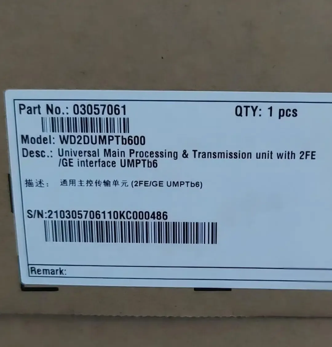 UMPTb6 Universal Main Processing Transmission Unit WD2DUMPTB600 03057061 03050FBV