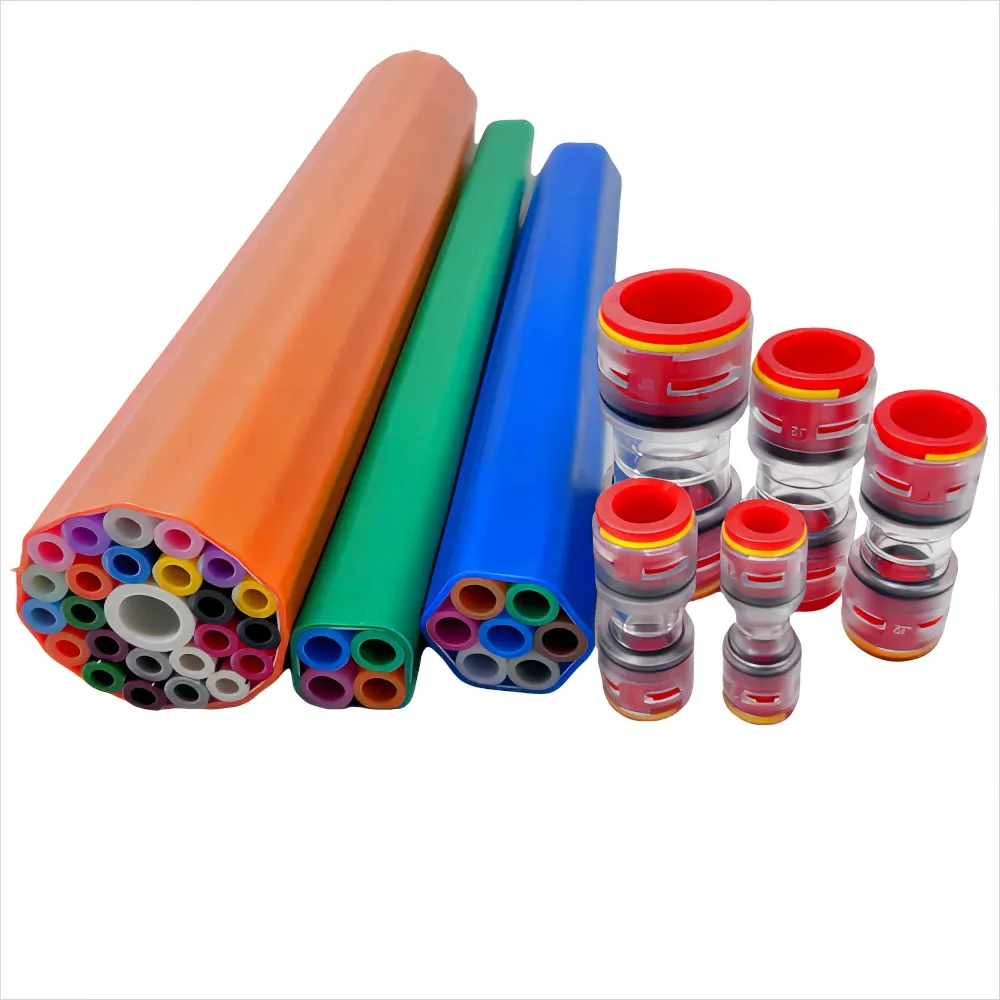 Direct Buried FTTH Tube Microduct Coupler HDPE Fittings 12/8mm Net Fit Duct Plug with Straight Connectors Connector Accessories-boxintelecom