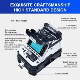 Signal Fire AI-20 Fusion Splicer Machine 6 Motors 6s with 8-in-1 signal Fire Stripper
