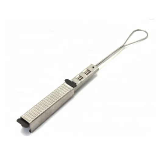Fiber Optic Drop Wire Clamp, Fiber Clamp suspension set adss wire cable   tension clamp fo
