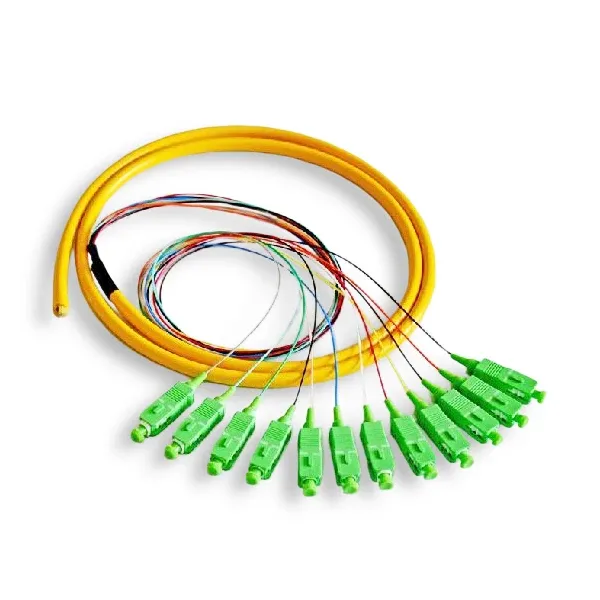 High quality indoor fiber optic patch cord drop cable Single Mode simplex  SC/APC  pigtail
