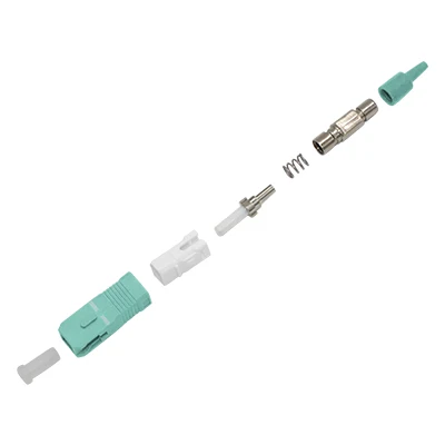 SC 0.9mm OM3 Fiber Optic Connector High-Performance Optical Fiber Patch Cord Connector for