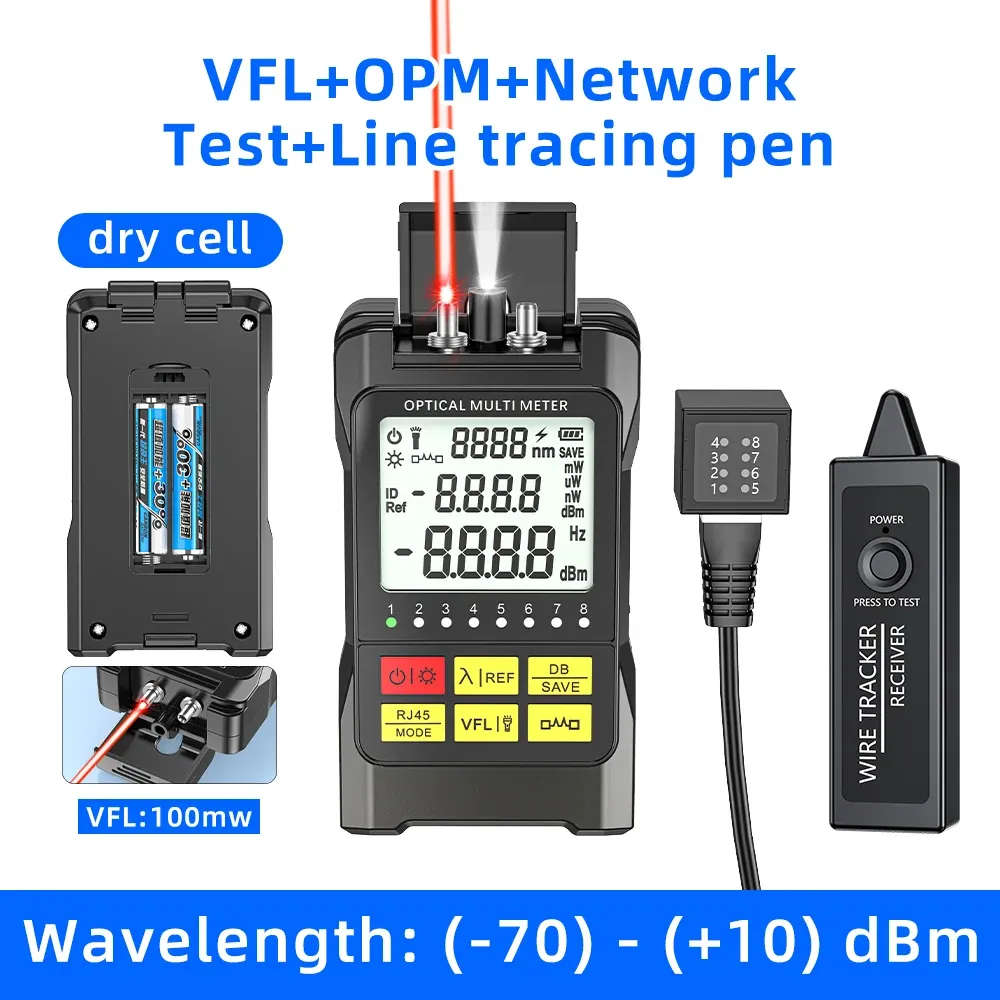 10 Wavelengths Optical Power Integrated Machine Optical Power Meter/red Light Source/network Testing/LED Lighting-boxintelecom