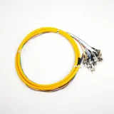 High Quality ST/UPC-12 CORE Pigtail Fiber Optic Patch Cord Cable Qingdao APT FTTH Factory 
