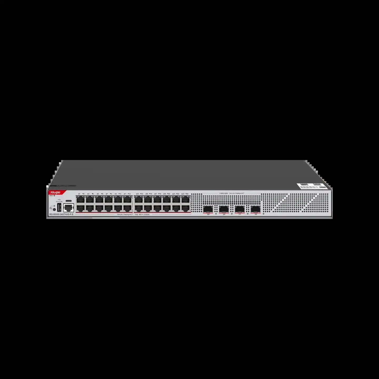 RG-S5350-24GT4XS-P-E 24-Port GE Layer 3 Managed Access Switch with 24 1GE RJ45 4 x 10GE SF