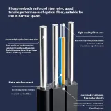 Single Mode Outdoor Home Entry Fiber Optic Cable 1 Core Butterfly Design PVC Jacketed Patc