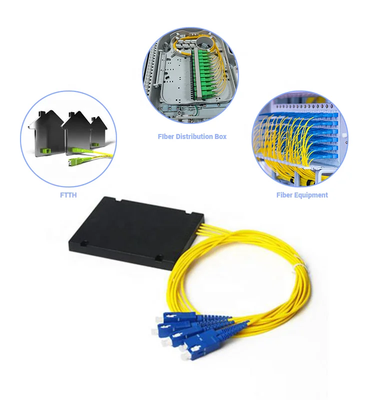 High quality  1x4 ABS BOX Fiber Optic Splitter With Connector SC/APC-boxintelecom