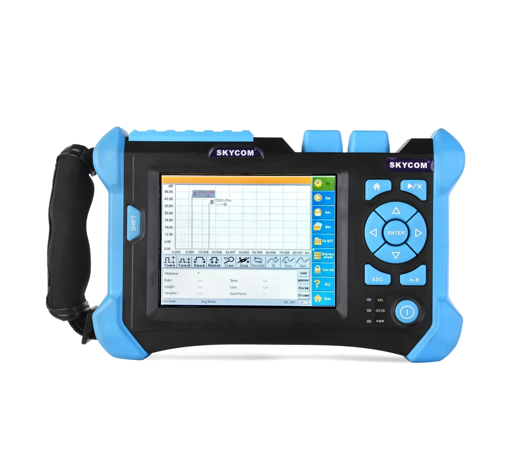 FTTH Fiber Optical Test Tool  OTDR Fiber Optiic  T-OT600 SV20A/B High Dynamic Range OTDR