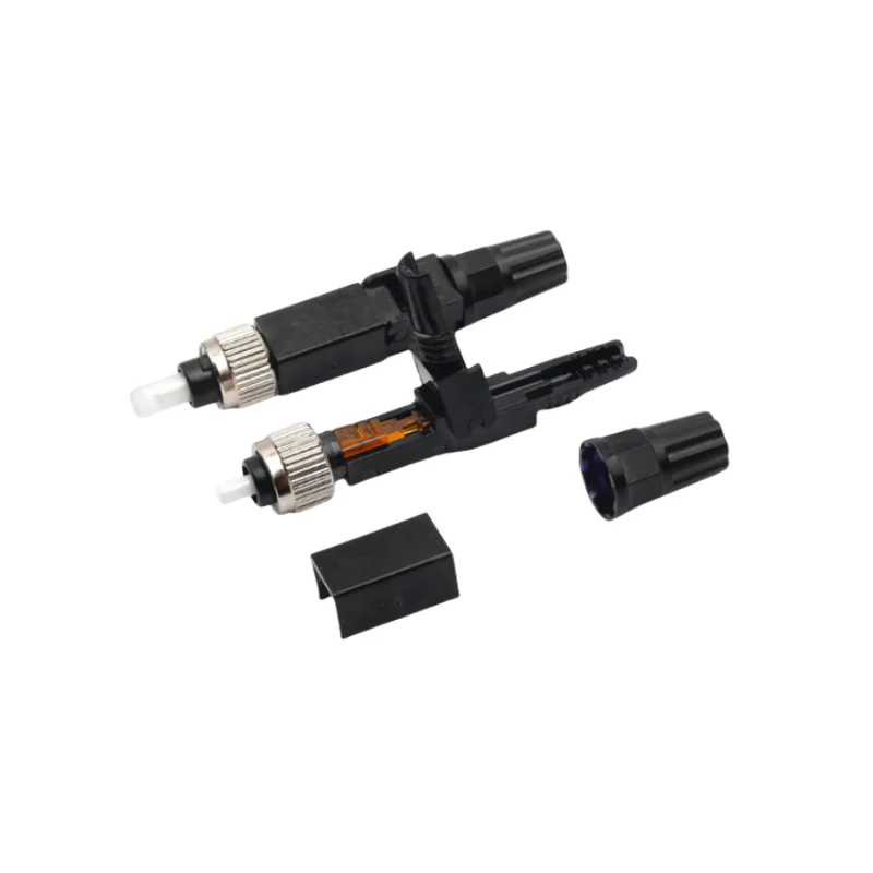 SC APC Fast Fiber Optic Quick Connectors Reusable Connectors Adapter Embedded 55mm Single Mode Fiber-boxintelecom