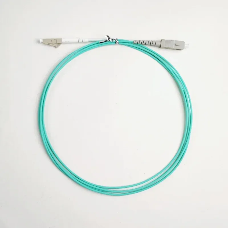 1.6mm Multimode Fiber Optic Patchcord (om3) Aqua  Fiber Patch Coresc Upc -lc  Upc  1m 2m 3m   Patch Cord-boxintelecom