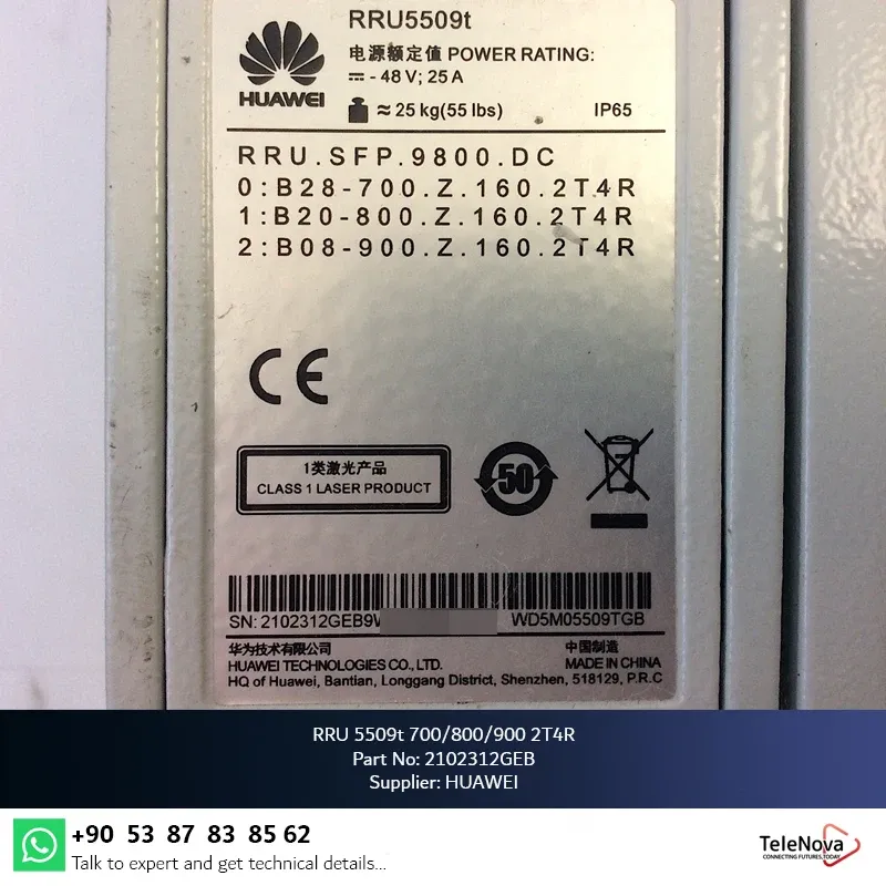 RRU5509t 02312GEB Telecom Parts RRU-boxintelecom