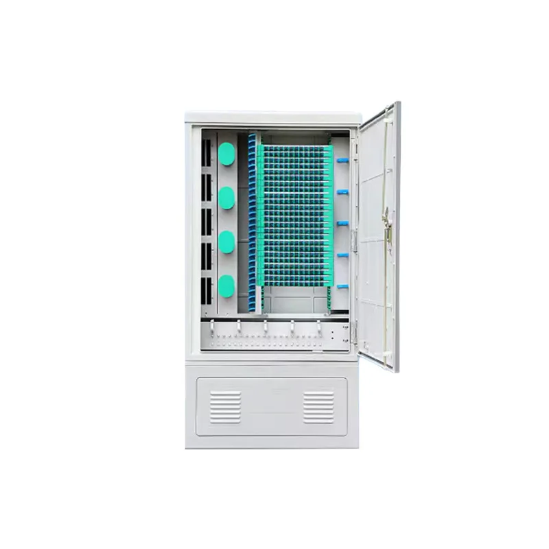 Fully Equipped 576/288 144 Core SC Optical Fiber Cable Distribution Box Outdoor Floor-Standing Wall-Mounted Equipment-boxintelecom
