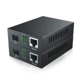 Gigabit Multi-Mode Fiber Ethernet Media Converter 1.25G BIDI SFP, 10/100/1000Base-TX to 10