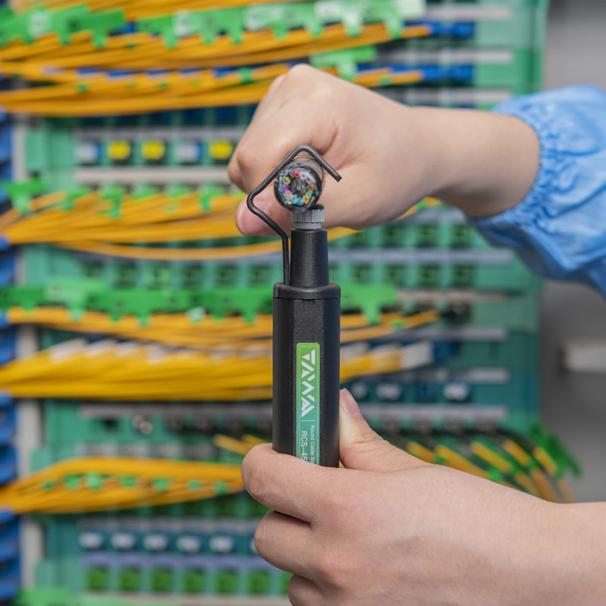 TAWAA Round Cable Stripper FTTH Equipment Fiber Optic Cable Stripping Tool Round Cable Fib