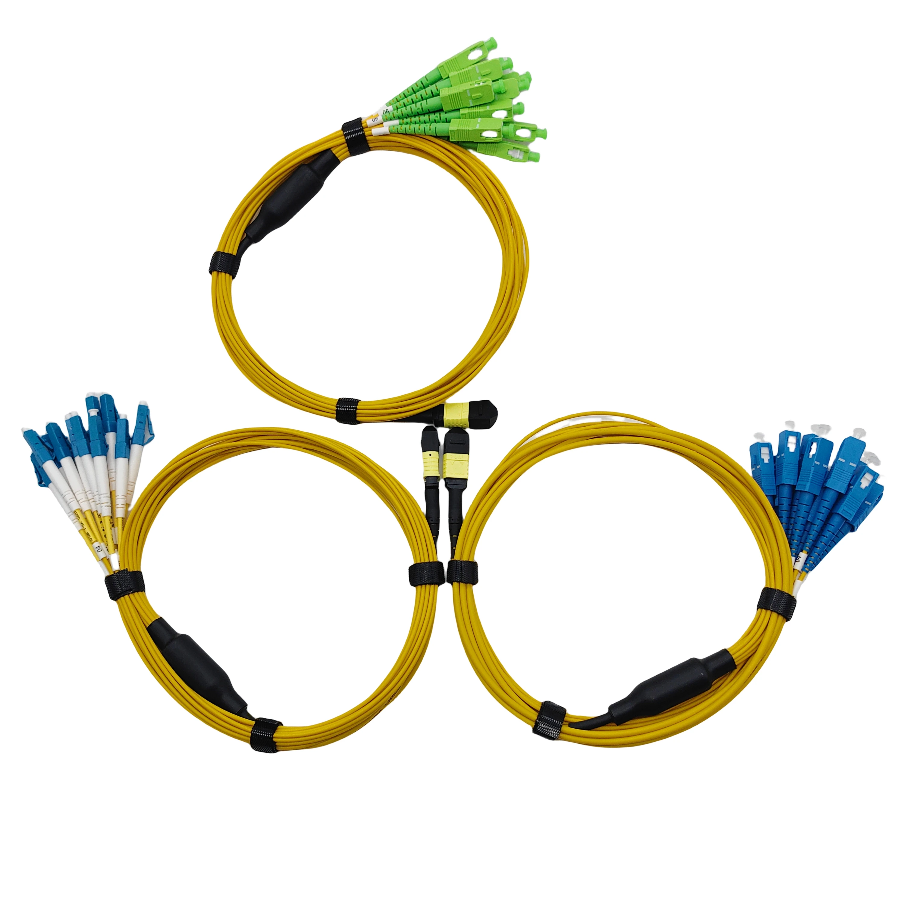 12Core Fanout Cable LC UPC SM Optic Equipment Fiber MPO APC to SC Patch Cord Hydra-boxintelecom