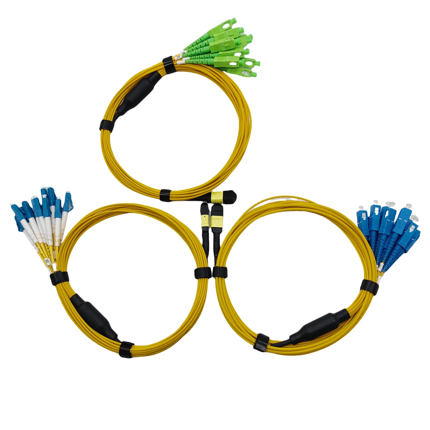 12Core Fanout Cable LC UPC SM Optic Equipment Fiber MPO APC to SC Patch Cord Hydra-boxintelecom