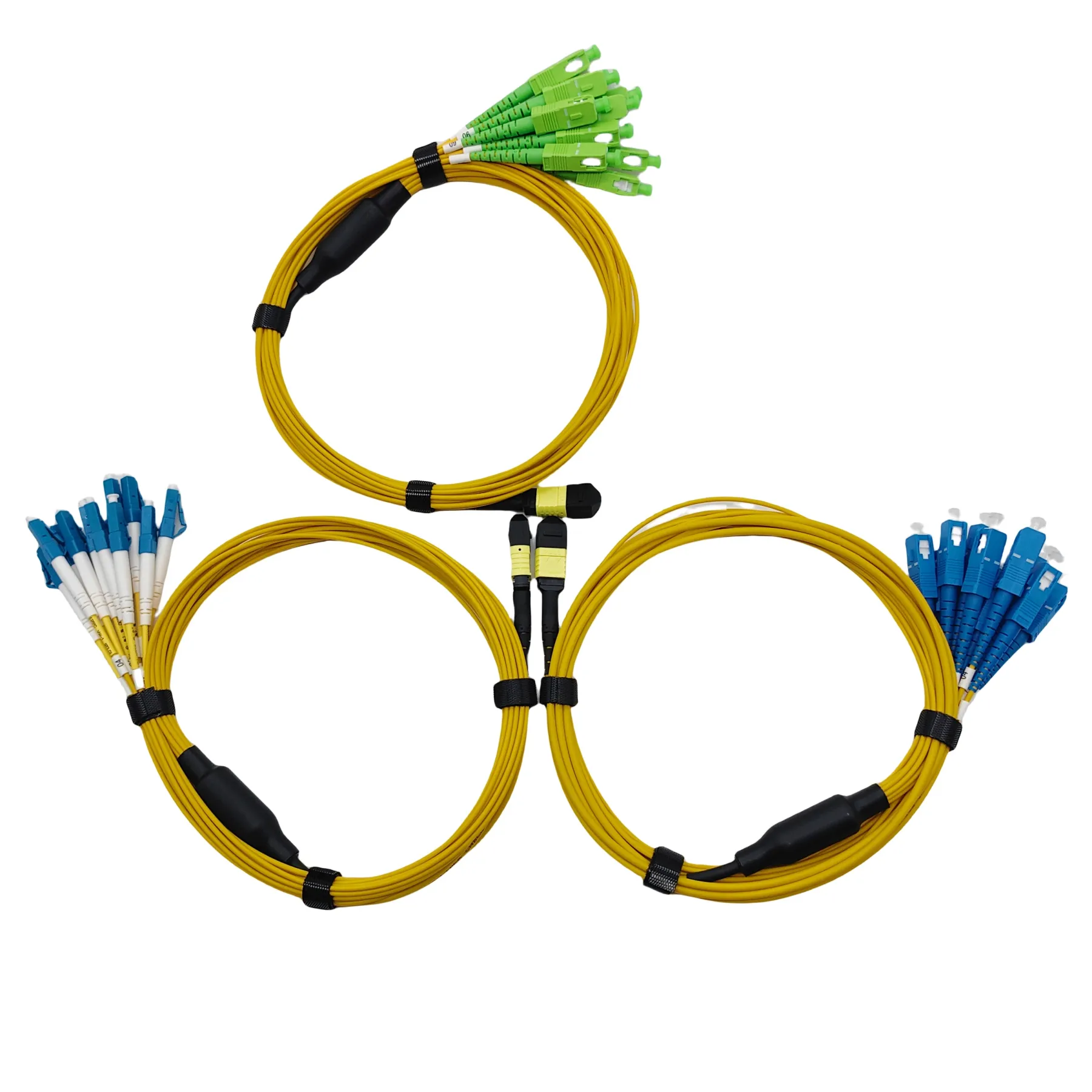 12Core Fanout Cable LC UPC SM Optic Equipment Fiber MPO APC to SC Patch Cord Hydra-boxintelecom