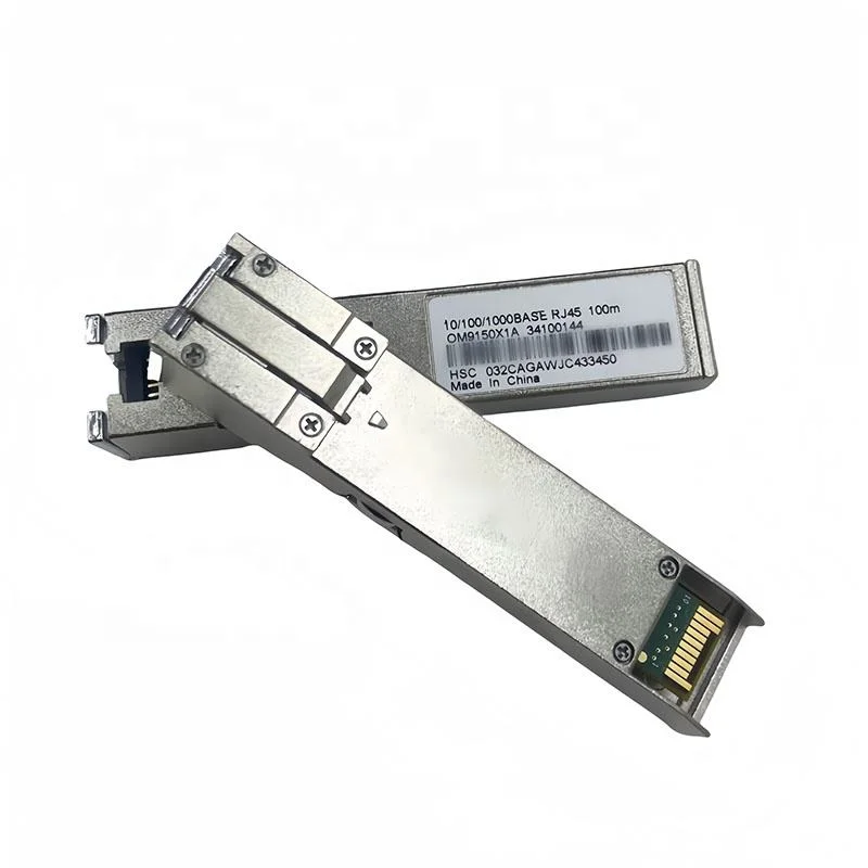 High Quality 1.25G 30m/100m Copper SFP Module 100/1000/10000Mbps Wireless Lan RJ45 Network Fiber Optic Transceiver DC 12V Power-boxintelecom