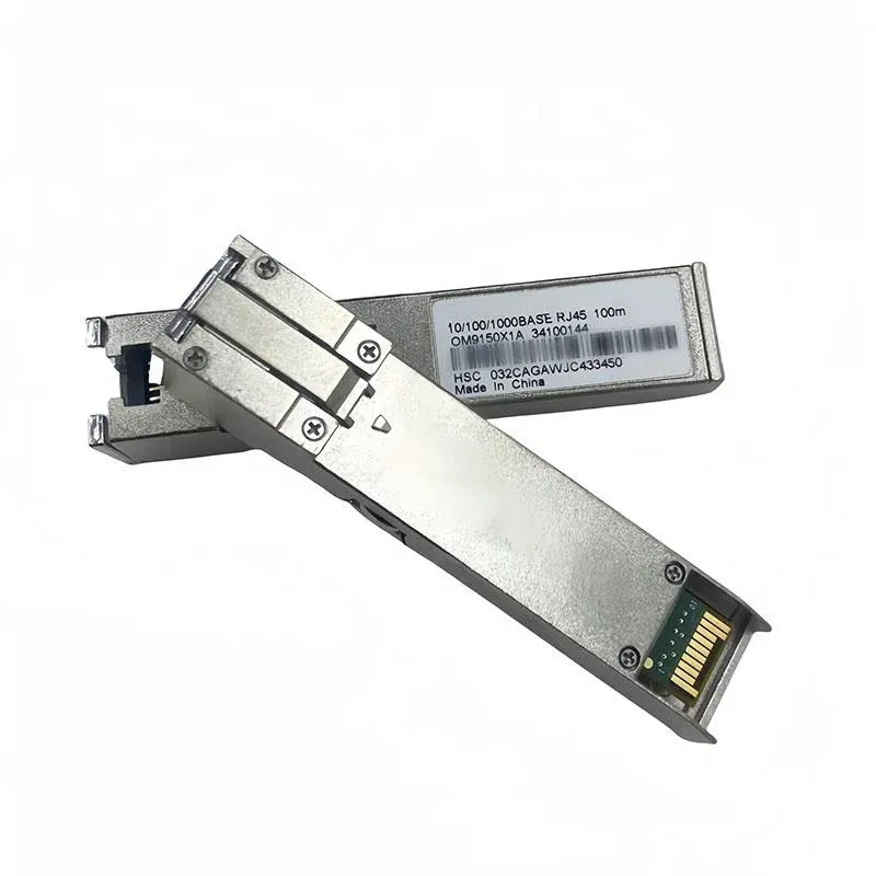 High Quality 1.25G 30m/100m Copper SFP Module 100/1000/10000Mbps Wireless Lan RJ45 Network Fiber Optic Transceiver DC 12V Power-boxintelecom