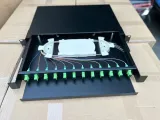 19" Rack Mount 144/96/48/24/12 Core ODF Fiber Termination Box Optical With SC/LC/ST/FC Por